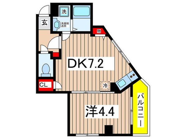 テリアズ港町の物件間取画像